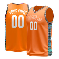 Custom Orange Basketball Jersey Design Your Own Mesh Athletic Sport Shirts