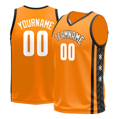 Custom Orange Basketball Jersey Mesh Athletic City Team Sport Shirts
