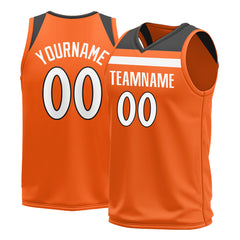 Custom Orange Basketball Jersey Mesh Athletic Sports Shirts Design Your Own