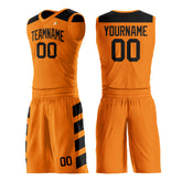 Custom Orange Basketball Uniform Print Name Number Logo Mesh Jersey