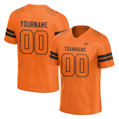Custom Orange Football Jersey American Special Fans Edition Design Athletic Sportwear Shirts