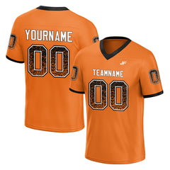 Custom Orange Football Jersey Special Fans Edition Design Athletic Sportwear Shirts
