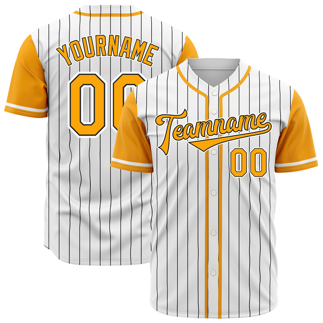 Custom Orange Pinstripe Two Tone Authentic Vintage Baseball Jersey