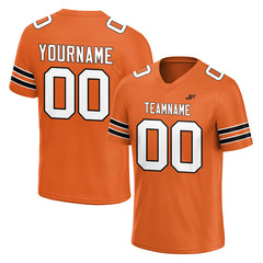 Custom Orange USA Football Jersey Athletic Special Fans Edition Sportwear Shirt
