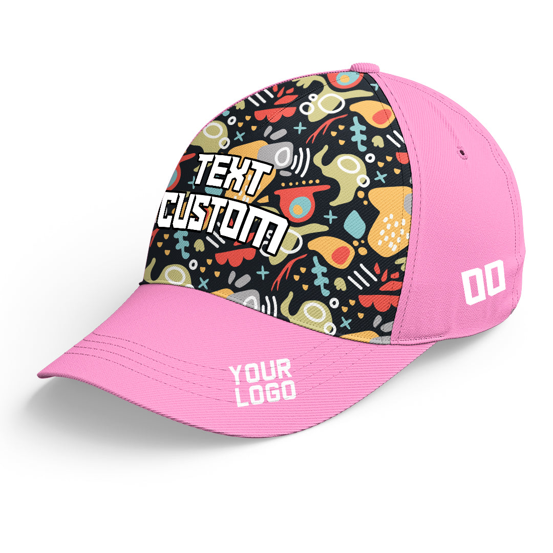 Custom Pink Baseball Cap Casual Adjustable Hat Ideal for Business Events and Gifts