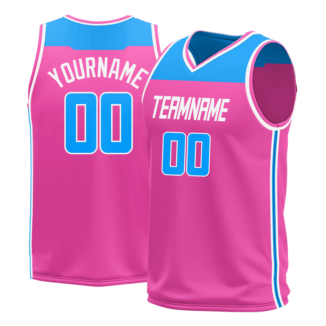 Custom Pink Basketball Jersey Athletic Sports Shirts Design Your Own