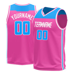 Custom Pink Basketball Jersey Athletic Sports Shirts Design Your Own
