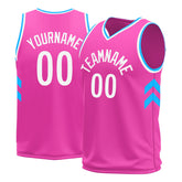 Custom Pink Basketball Jersey Athletic Sports Shirts For Aldult Youths