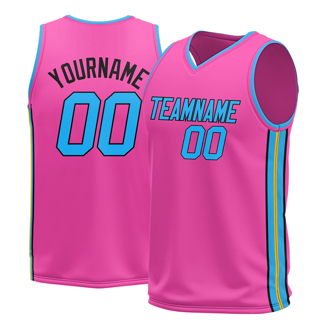 Custom Pink Basketball Jersey Design Your Own Mesh Athletic Performance Shirts