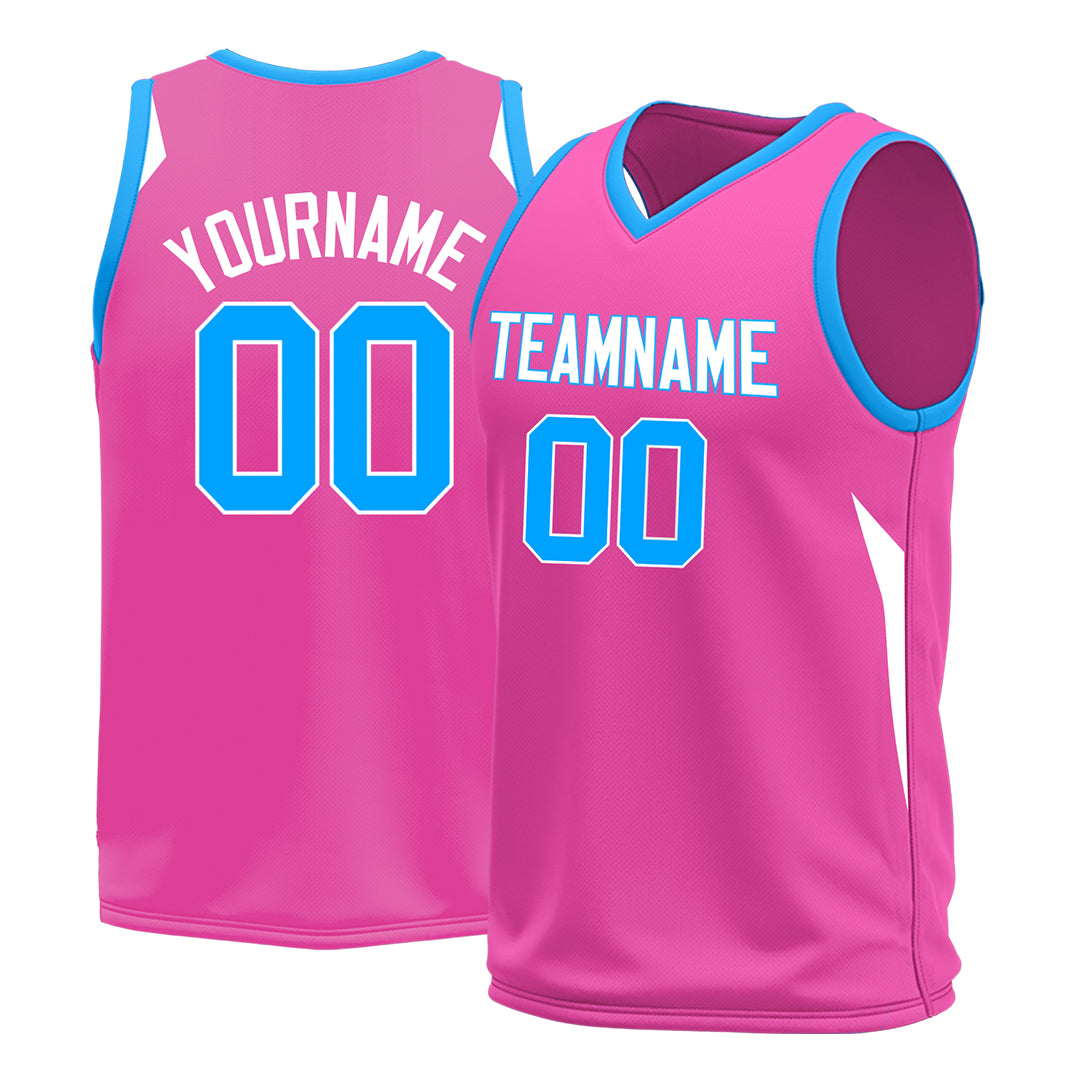 Custom Pink Basketball Jersey Design Your Own Mesh Sportswear Shirts