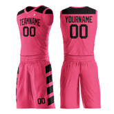 Custom Pink Basketball Uniform Print Name Number Logo Mesh Jersey
