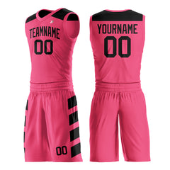 Custom Pink Basketball Uniform Print Name Number Logo Mesh Jersey