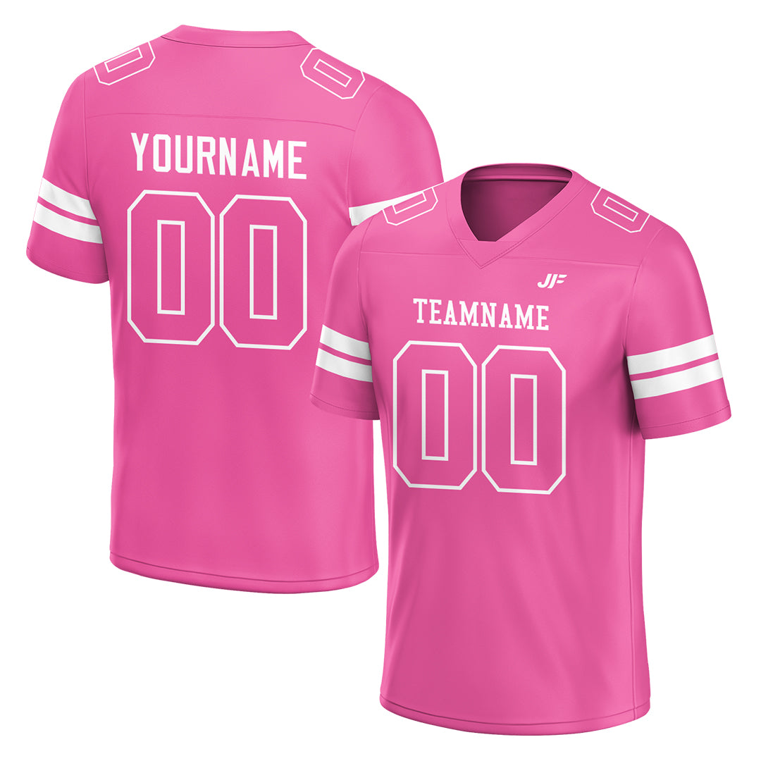 Custom Pink Football Jersey American Special Fans Edition Design Athletic Sportwear Shirts