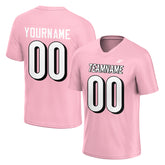 Custom Pink Football Jersey Athletic Special Fans Edition Design Casual Shirt