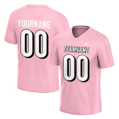 Custom Pink Football Jersey Athletic Special Fans Edition Design Casual Shirt