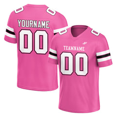 Custom Pink Football Jersey Print Name Number Logo American Special Fans Edition Design Shirts