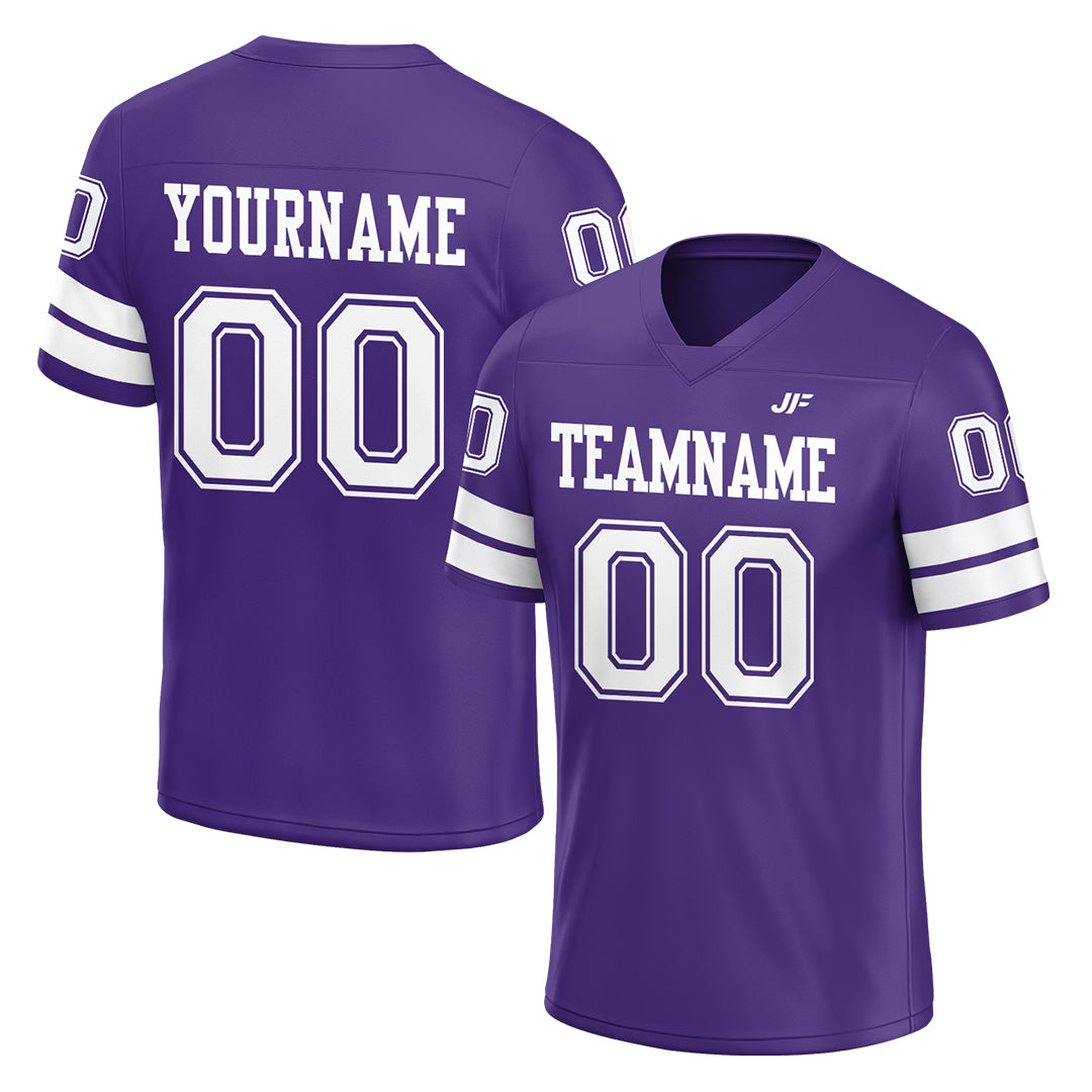 Custom Purple American Football Jersey Athletic Special Fans Edition Sportwear Shirt