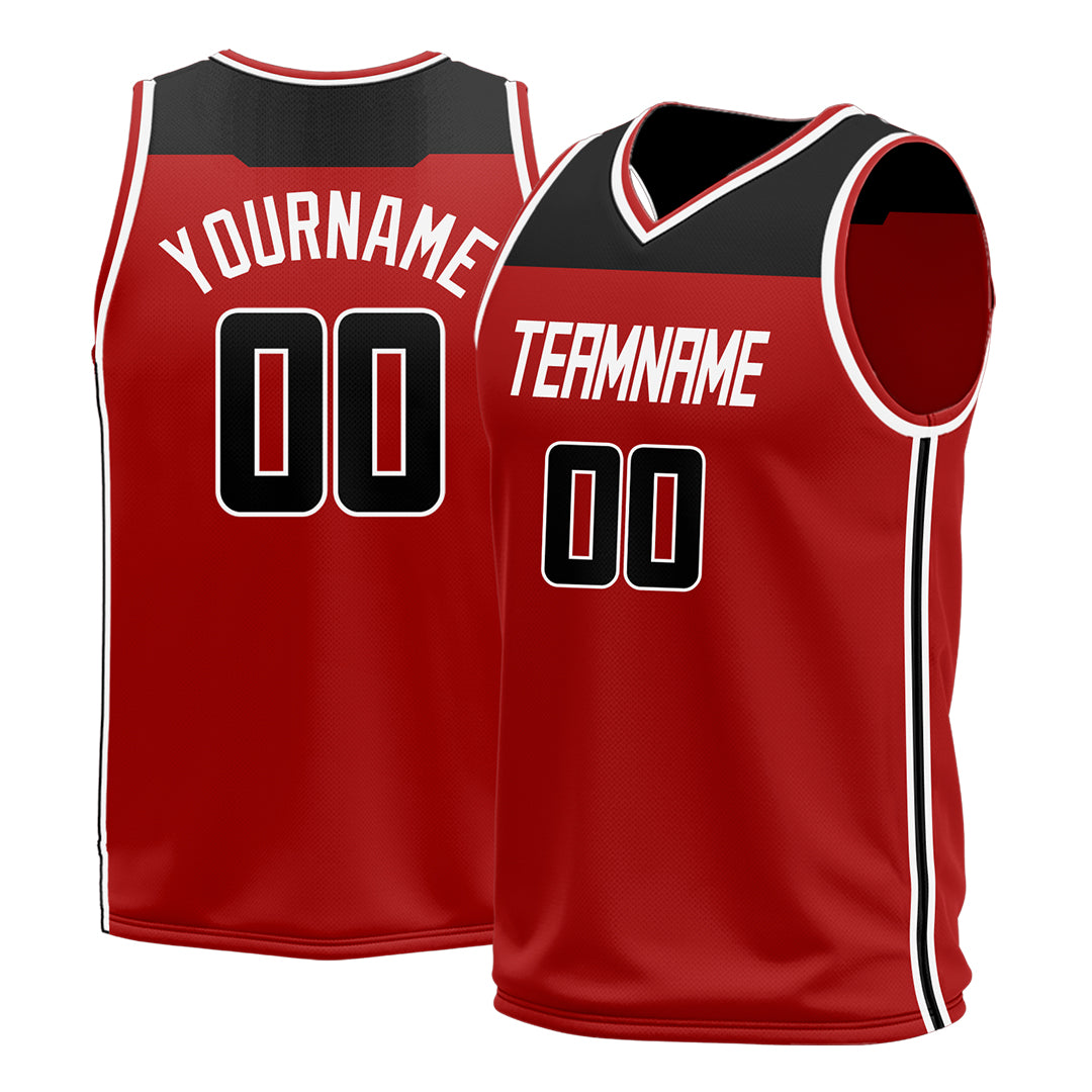 Custom Red Basketball Jersey Athletic Sports Shirts Design Your Own