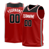 Custom Red Basketball Jersey Athletic Sports Shirts Design Your Own