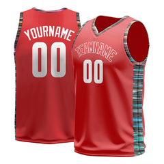 Custom Red Basketball Jersey Design Your Own Mesh Athletic Sport Shirts