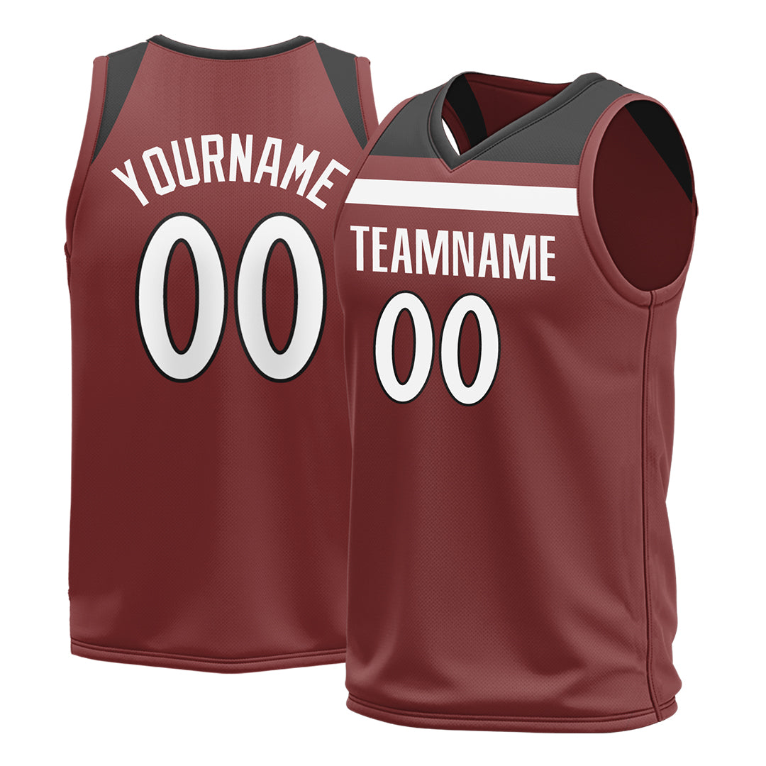 Custom Red Basketball Jersey Mesh Athletic Sports Shirts Design Your Own