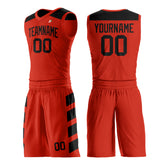Custom Red Basketball Uniform Print Name Number Logo Mesh Jersey