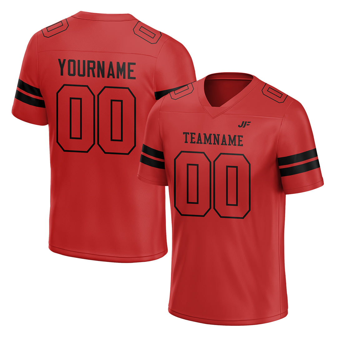 Custom Red Football Jersey American Special Fans Edition Design Athletic Sportwear Shirts
