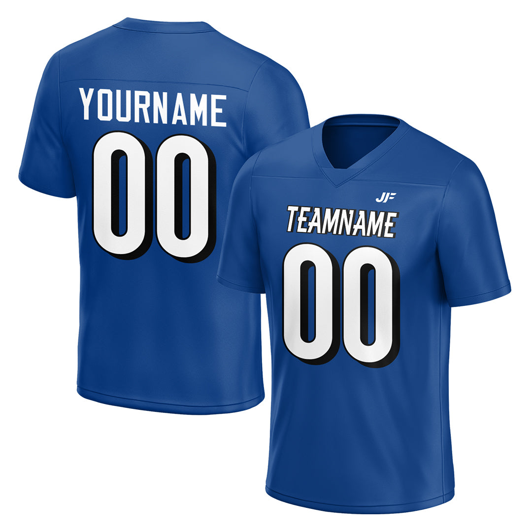 Custom Royal Football Jersey Athletic Special Fans Edition Design Casual Shirt