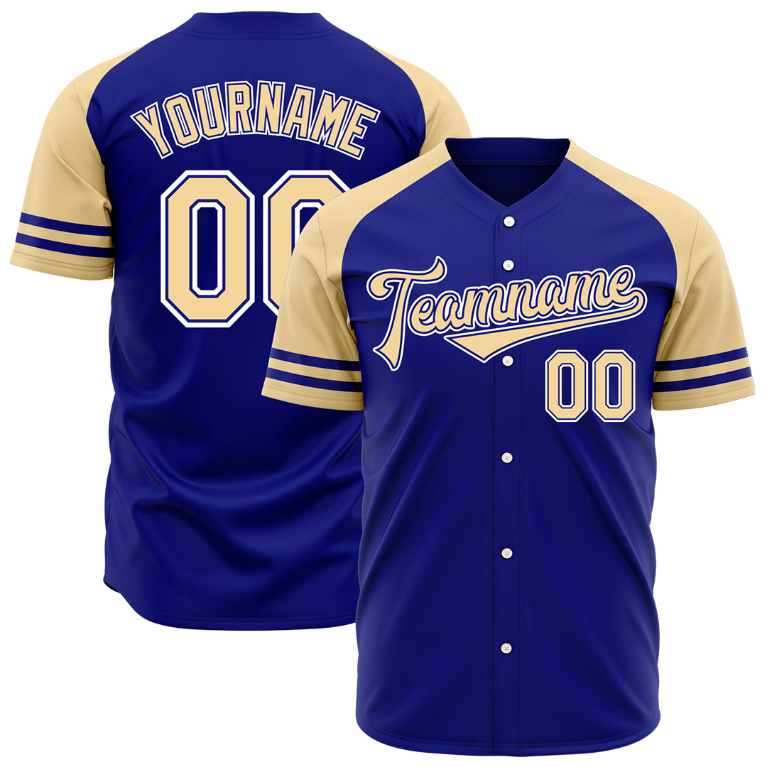 Custom Royal Two Tone Fashion Baseball Jersey Authentic Button Down Vintage Shirt