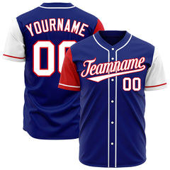 Custom Royal Two Tone Fashion Baseball Jersey Authentic Hip Hop Sportswear TShirt