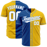 Custom Split Baseball Jersey Outdoor Casual Authentic Button Shirt