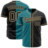 Custom Split Baseball Jersey Outdoor Casual Authentic V-Neck Shirt