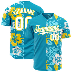 Custom Split Fashion Baseball Jersey Authentic Button Down Vintage Neck Shirt