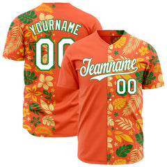 Custom Split Fashion Baseball Jersey Authentic Button Down Vintage T Shirt