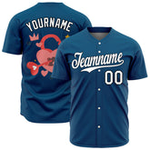 Custom Teal Valentine's Day Baseball Jersey Fans Special Edition Authentic Full Button Down Shirt