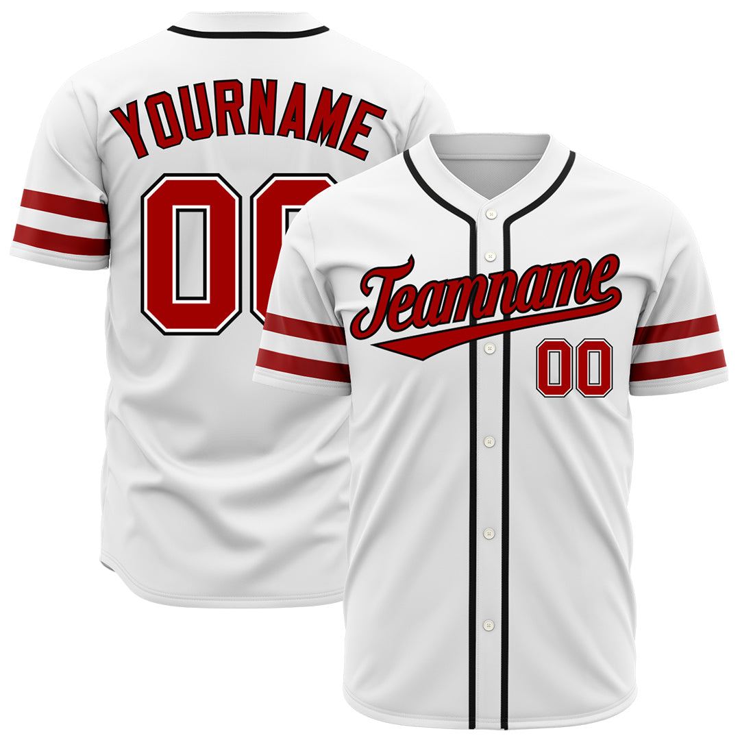 Custom White Baseball Jersey Authentic Button Down Vintage Game Training Shirt