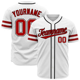 Custom White Baseball Jersey Authentic Button Down Vintage Game Training Shirt