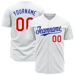 Custom White Baseball Jersey Authentic Hip Hop Button Down Vintage Shirt