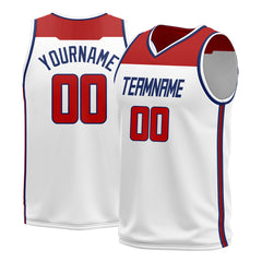 Custom White Basketball Jersey Athletic Sports Shirts Design Your Own