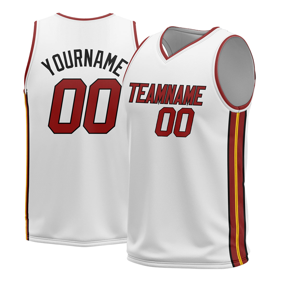 Custom White Basketball Jersey Design Your Own Mesh Athletic Performance Shirts