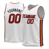 Custom White Basketball Jersey Design Your Own Mesh Athletic Performance Shirts