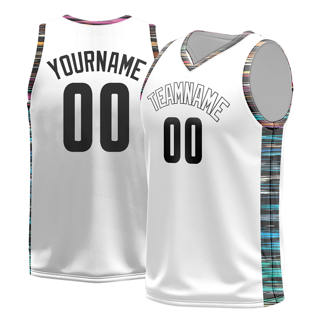 Custom White Basketball Jersey Design Your Own Mesh Athletic Sport Shirts