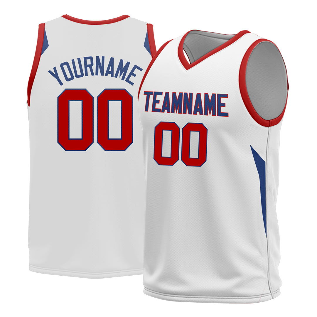 Custom White Basketball Jersey Design Your Own Mesh Sportswear Shirts