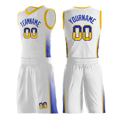 Custom White Basketball Uniform Design Your Own Print Athletic V Neck Mesh Jersey Design Your Own