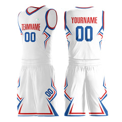 Custom White Basketball Uniform Print Name Number Athletic V Neck Mesh Jersey Design Your Own