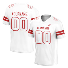 Custom White Football Jersey American Special Fans Edition Design Athletic Sportwear Shirts