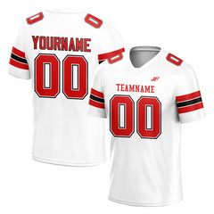Custom White Football Jersey Print Name Number Logo American Special Fans Edition Design Shirts