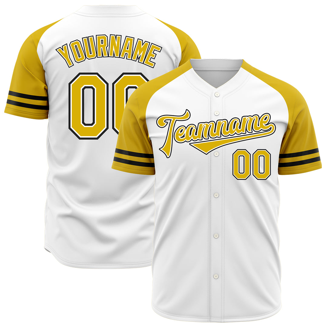 Custom White Two Tone Fashion Baseball Jersey Authentic Button Down Vintage Shirt