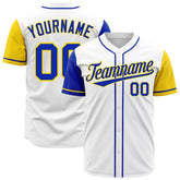 Custom White Two Tone Fashion Baseball Jersey Authentic Hip Hop Sportswear TShirt