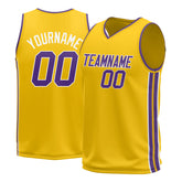 Custom Yellow Basketball Jersey Design Your Own Mesh Athletic Performance Shirts